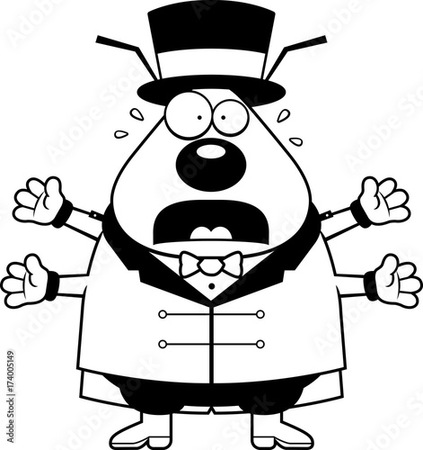 Cartoon Flea Circus Panic