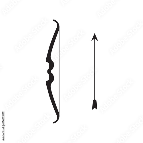 bow and arrow icon- vector illustration