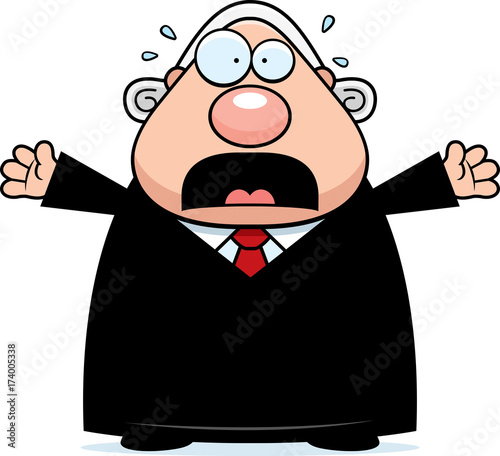 Scared Cartoon Judge