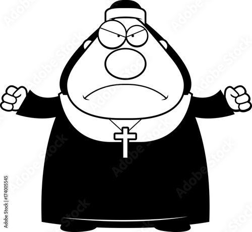 Angry Cartoon Nun