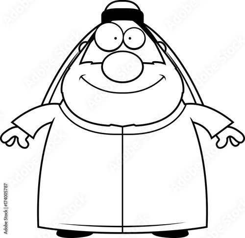 Happy Cartoon Sheikh
