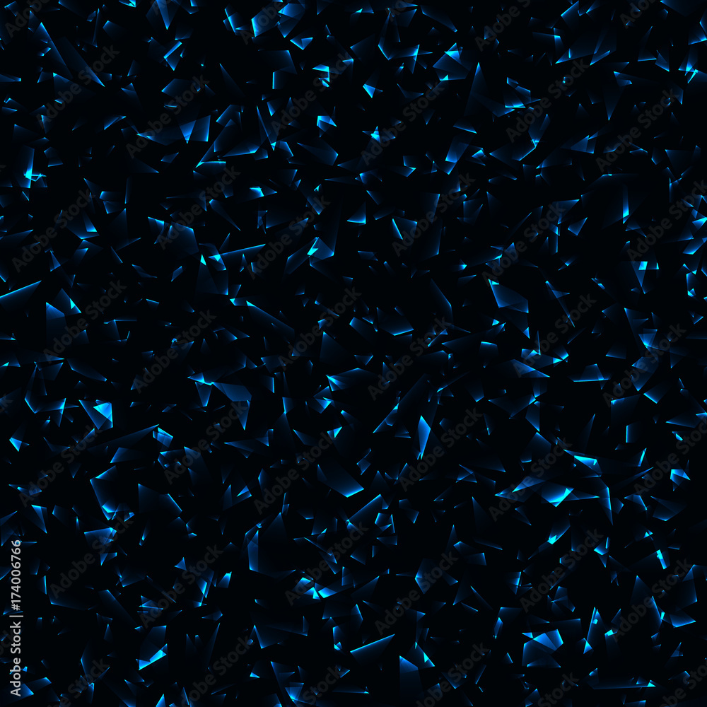 Fototapeta premium Abstract blue vector explosion background. Seamless pattern