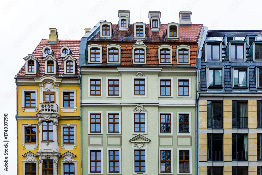 antique building view in Dresden, Germany