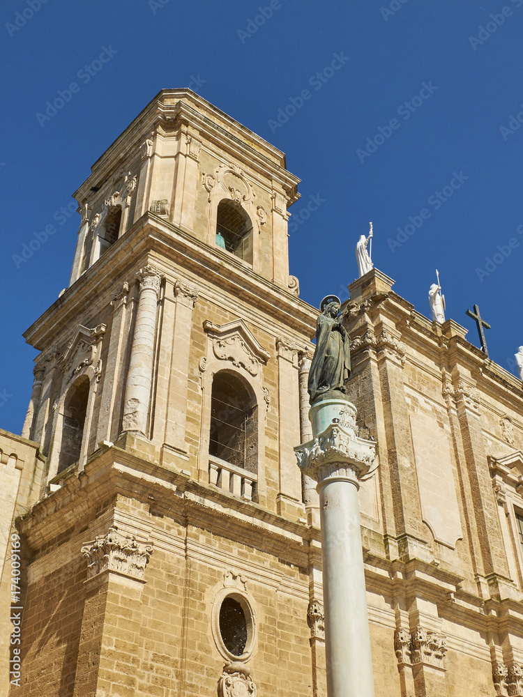 Papal Basilica Cathedral of Brindisi, Apulia, Italy. Papal Basilica Cathedral of Brindisi, Apulia, Italy.