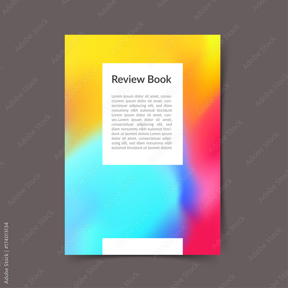 Modern bright color harmony office folder layout template Modern bright color harmony office folder layout template