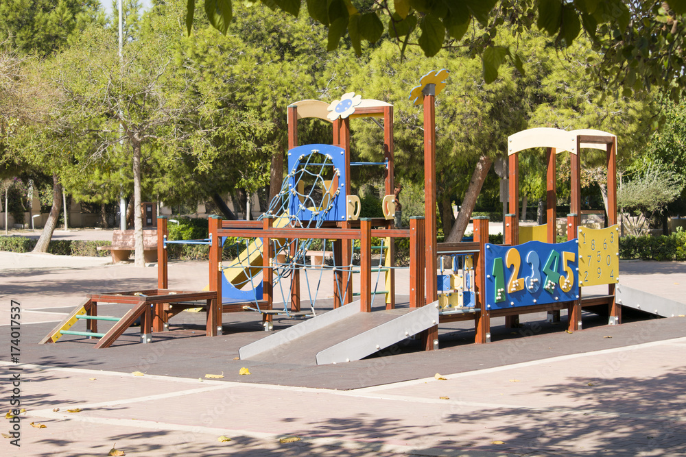 A set constructed for fun and entertainment for children A set constructed for fun and entertainment for children