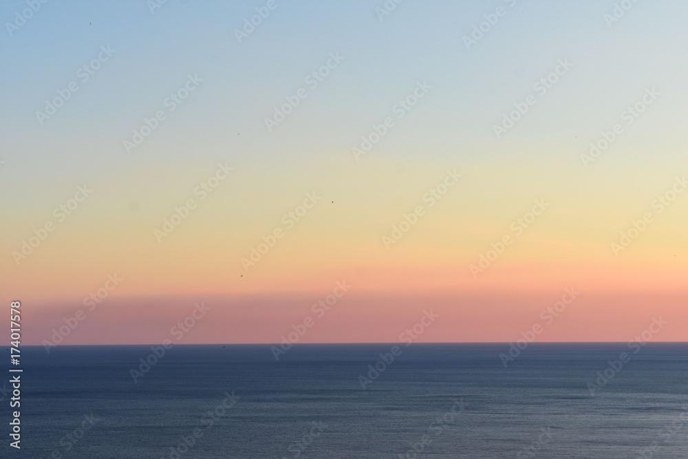 beautiful sunset over sea 