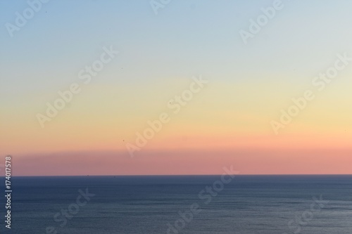 beautiful sunset over sea 