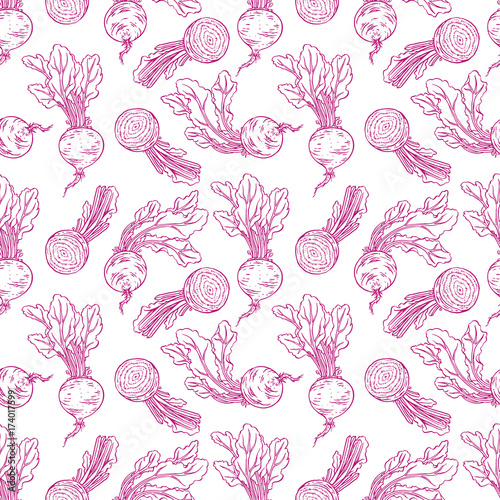 seamless sketch ripe beets