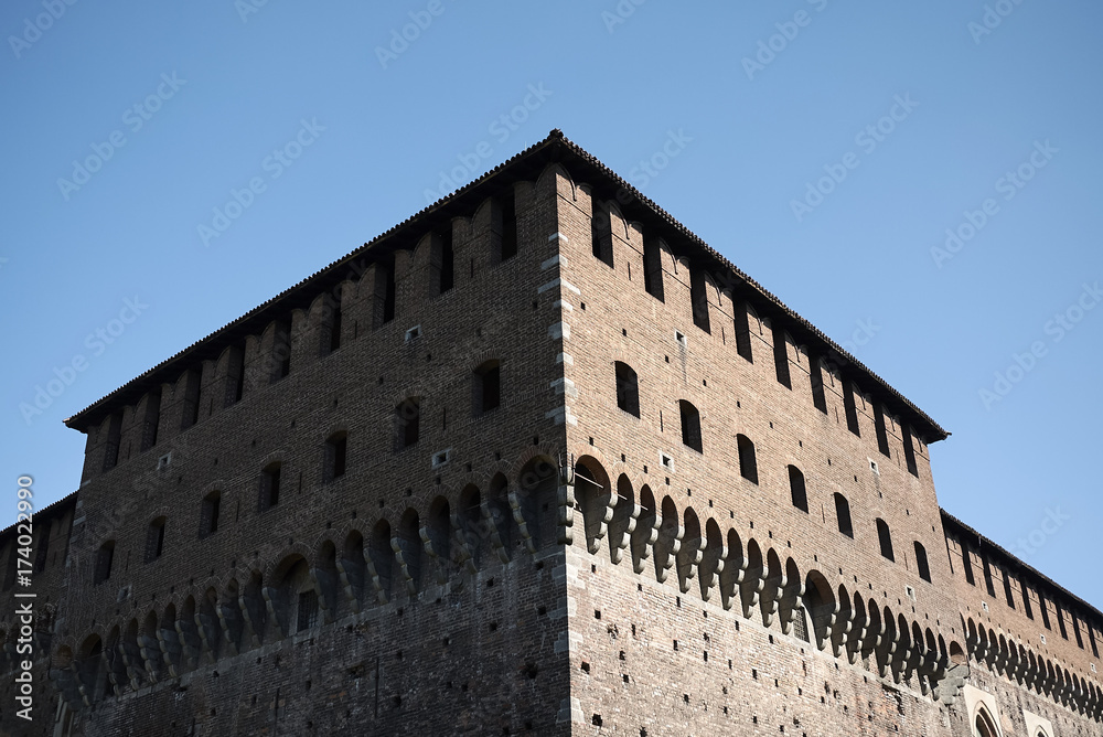 Milan, Italy - September 20, 2017 : Castello Sforzesco
