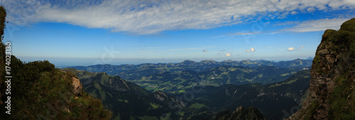 Nordostblick aus den Alpen photo