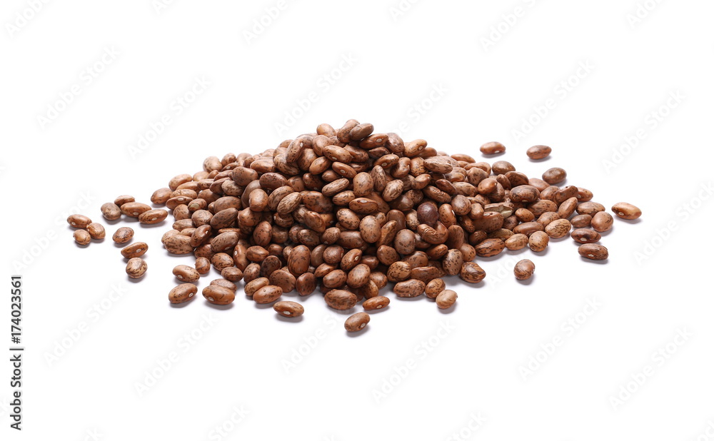 Colorful beans isolated on a white background, Colorful beans isolated on a white background,