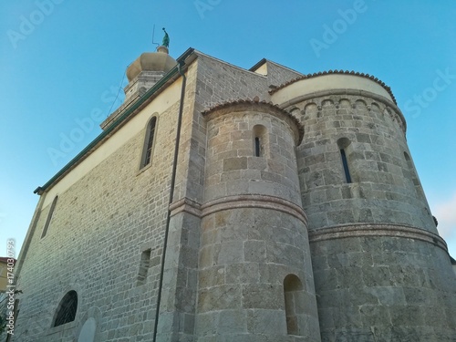 This is a view of old town in Krk city. September 3, 2017. Krk, Croatia. photo