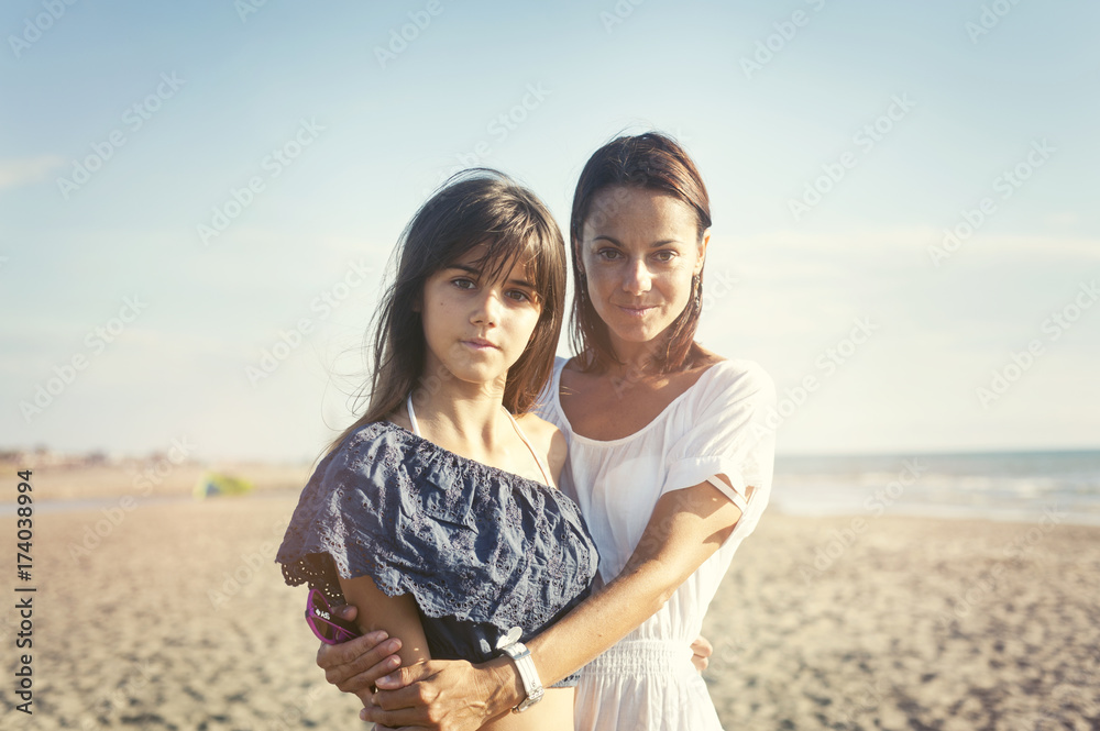 Mom and daughter