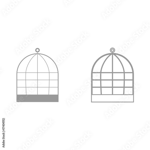 Iron cage it is black icon .
