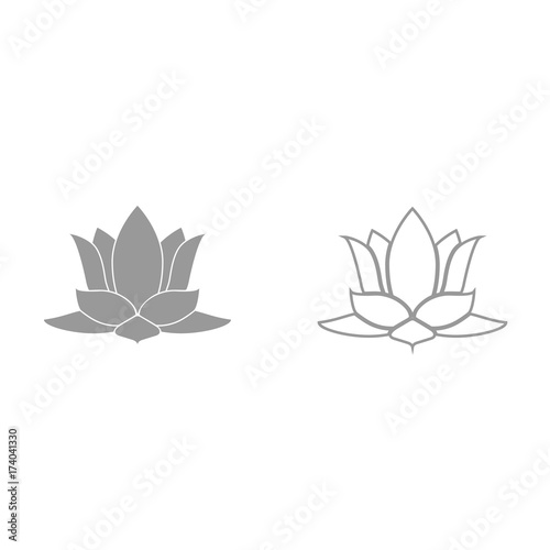 Lotus flower  it is black icon .