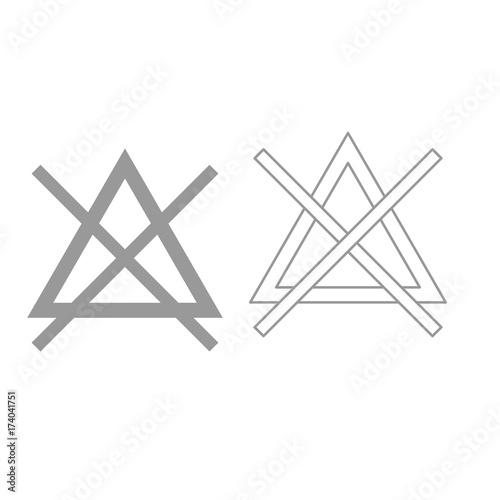 Symbol do not bleach it is black icon .