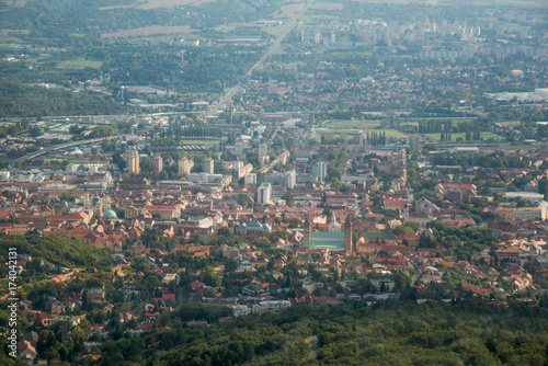 Panoramic view of a town