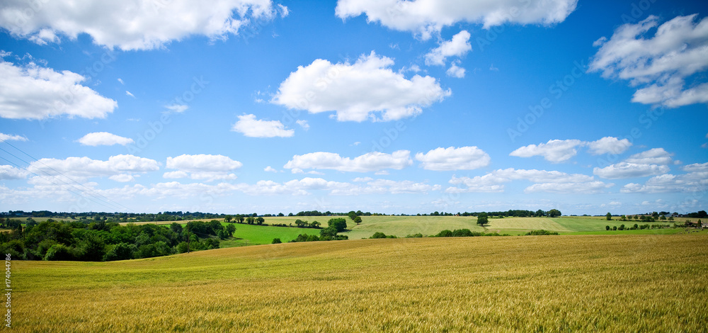 Paysage de campagne en France