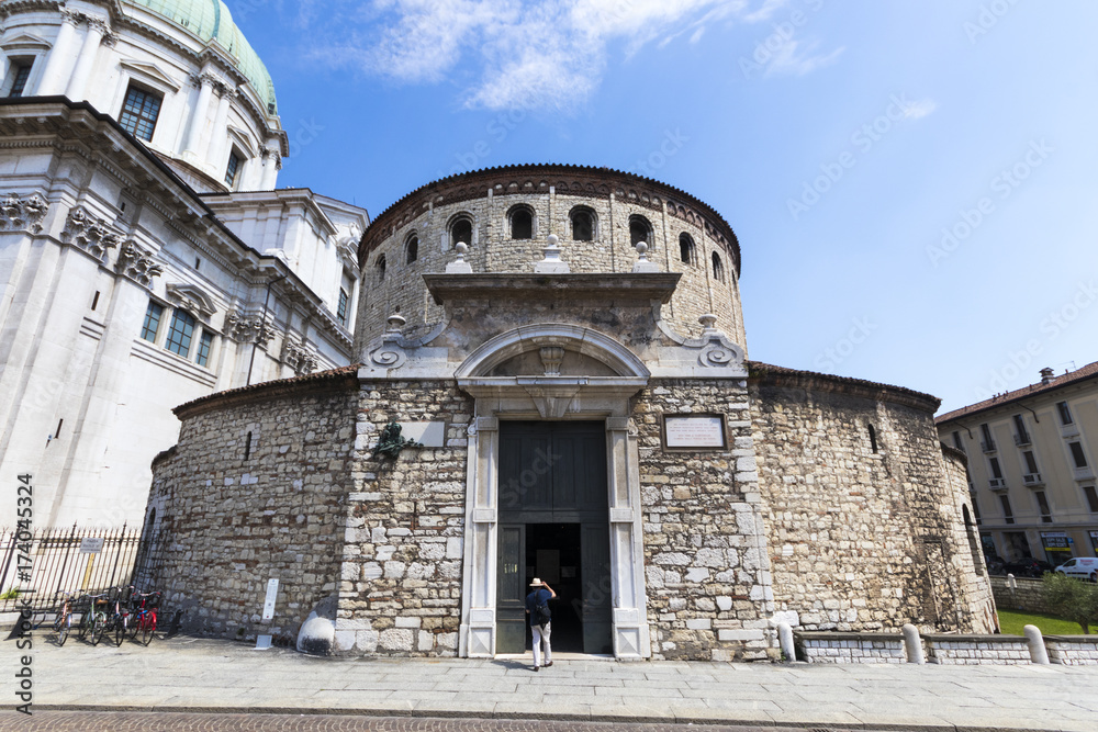 The Duomo Vecchio or Old Cathedral (also called La Rotonda), a Roman Catholic church in Brescia, Italy