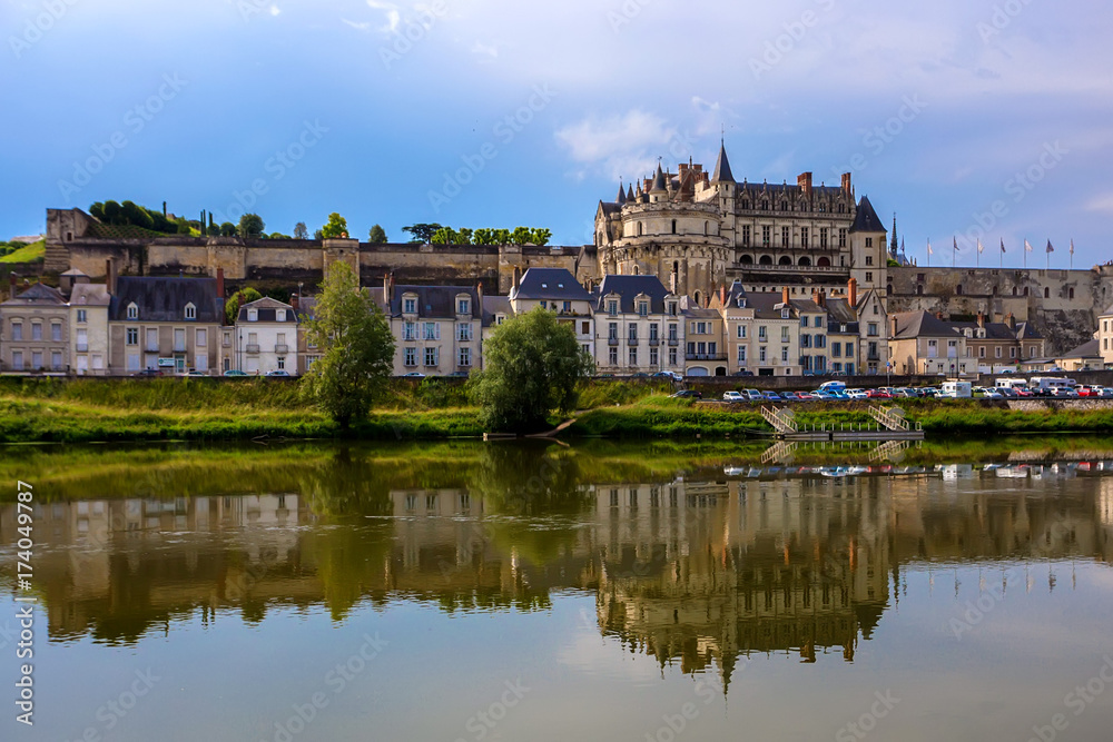 Scenic view of Amboise castle