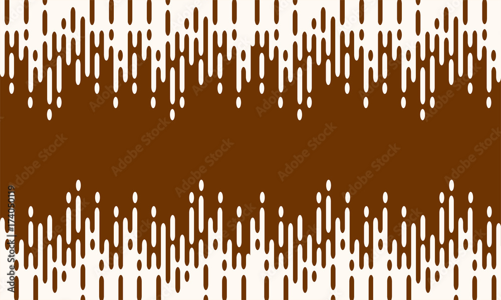 Color background with halftone transition. Rounded lines seamless pattern.