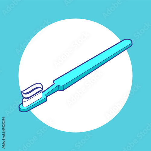 Toothbrush with toothpaste