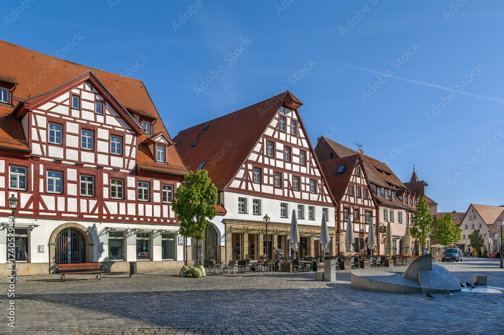 Market square, Lauf an der Pegnitz, Germany Market square, Lauf an der Pegnitz, Germany