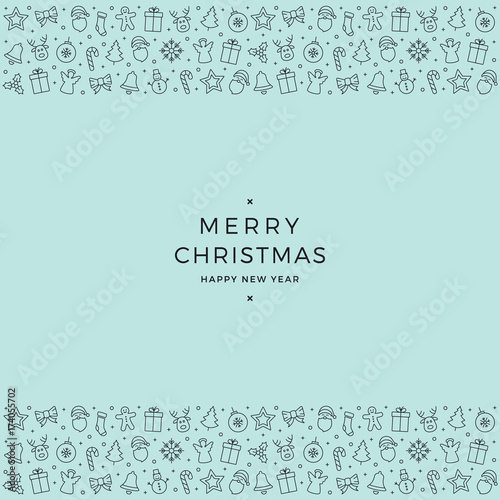 christmas greeting element icons banner background