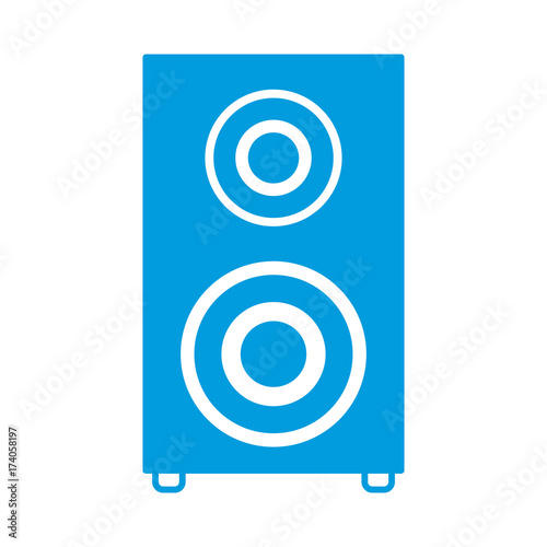 Music speaker device icon vector illustration graphic design