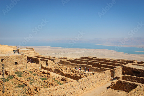 Masada fortress near Dead Sea, Israel