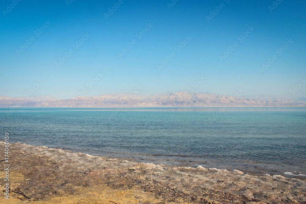 Scenic landscape of Dead Sea area, Israel