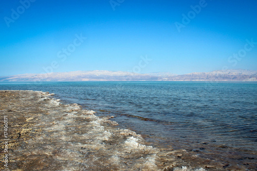 Scenic landscape of Dead Sea area  Israel