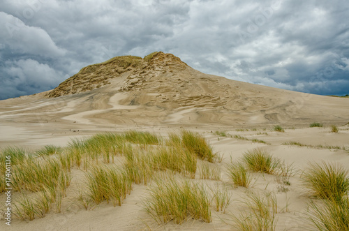 Sand dune in Slowinski nature park, Leba, Poland photo