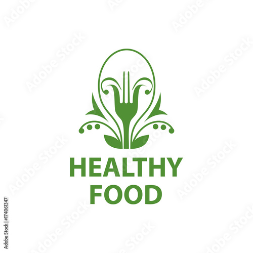 vector logo healthy eating
