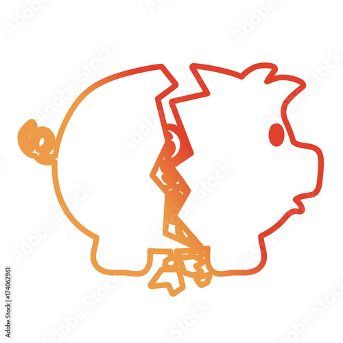 piggy bank vector illustration