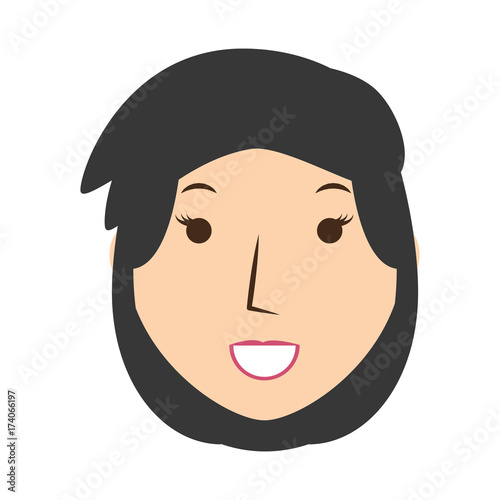 woman head vector illustration
