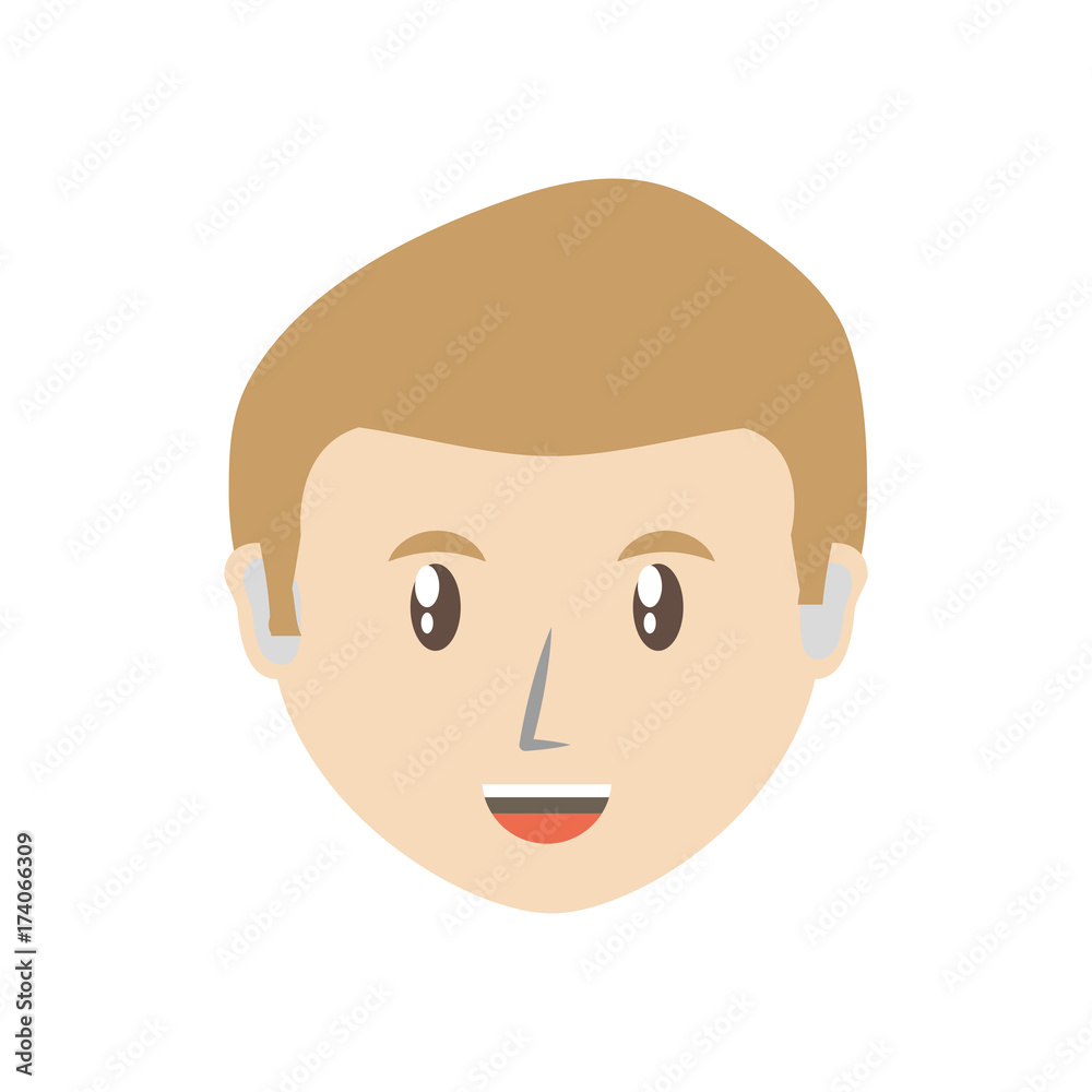 man  head vector illustration