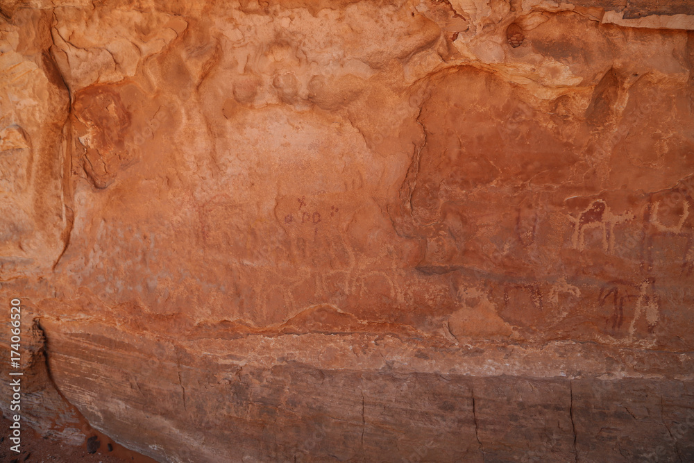 Naklejka premium Rock Art of Algeria