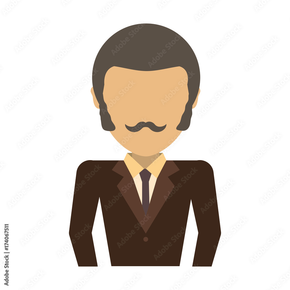 executive man  avatar vector illustration