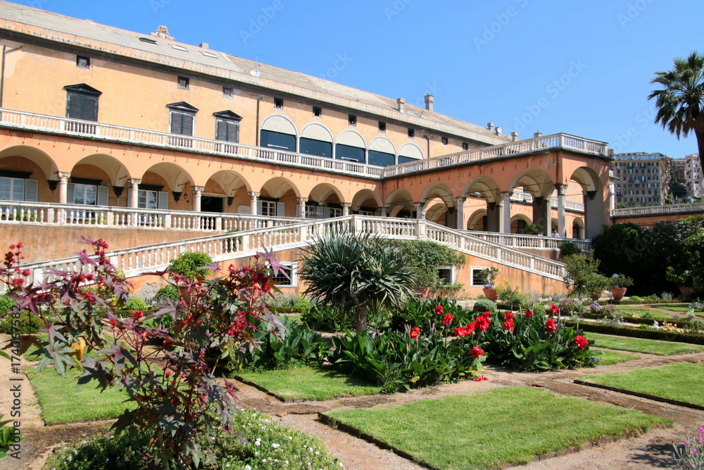 Obraz premium Palais et rues gênois en Ligurie (Italie)
