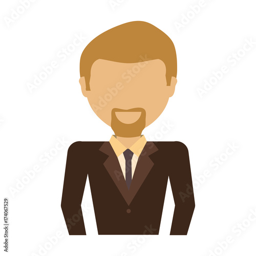 executive man  avatar vector illustration