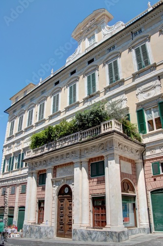 Palais et rues gênois en Ligurie (Italie)