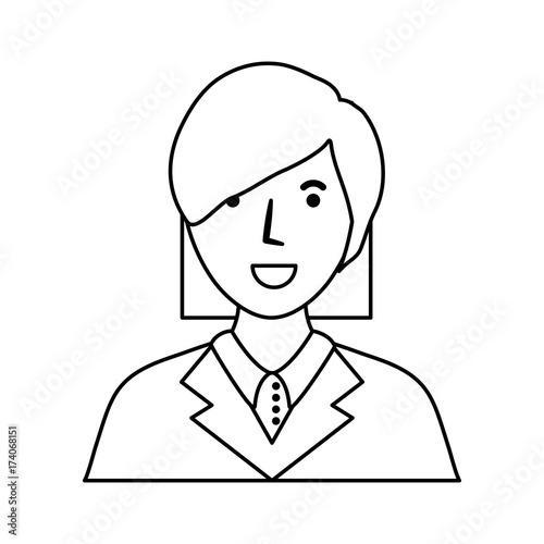businesswoman avatar  vector illustration © djvstock