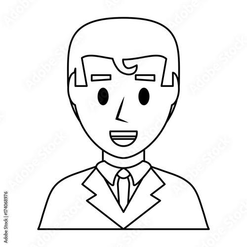 young man avatar vector illustration