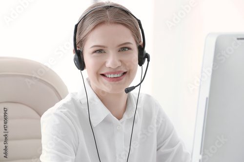 Young female technical supp...