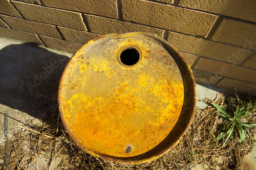 Top of a Yellow barrel (Pesaro, Italy)