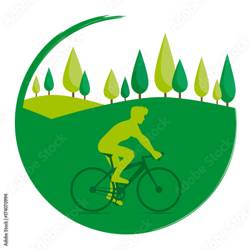 Bicicletta ecologia trasporto sostenibile