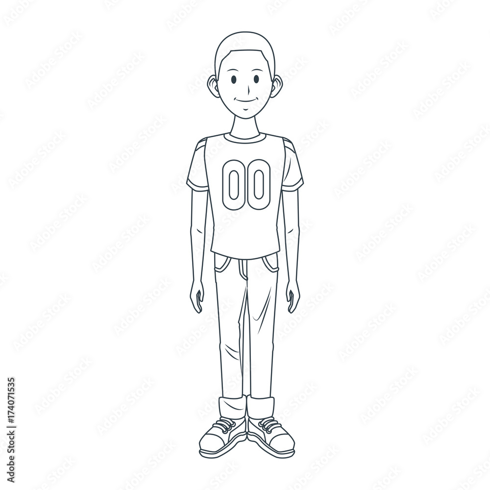 Young man cartoon icon vector illustration graphic design Young man cartoon icon vector illustration graphic design