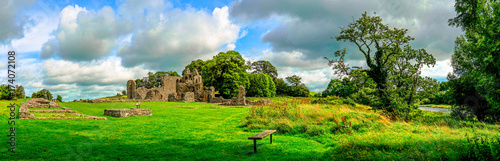 Landscape of Inch Abbey in ...
